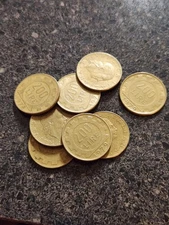 LOT OF 2 1975 - 1992 R Italy 200 Lire Coins- Free Shipping - 100% Bronzital Coin