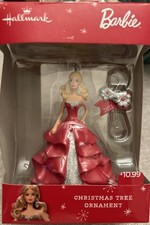 NEW 2015 Hallmark Holiday Barbie Tree Ornament - Red Evening Gown NIB