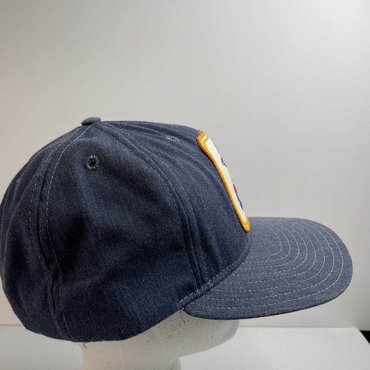 Vintage US MAIL Snapback Denim Hat #2 View 5