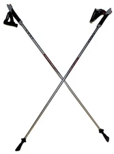 LEKI Nordic Walking Response Titanium Series Silver/Red 115cm