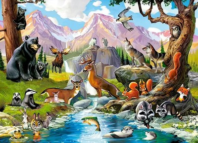 Puzzle (70 T.) Waldtiere (Castorland) NEU/OVP