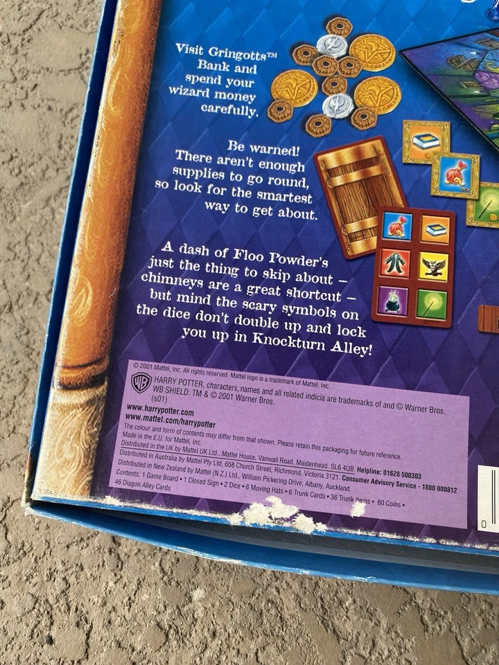 Harry Potter Diagon Alley Board Game Mattel Games 2001 Vintage Rare Y2K - Image 4 of 4