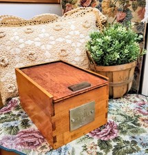 Rare Vintage Wooden 91 Dominoes Set with Numbers Complete In Box Made In Canada