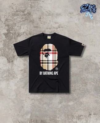 BAPE Check By Bathing Ape Black Tee (NEW) Size 2XL