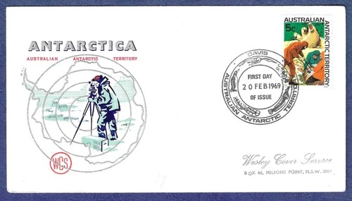 1969 Australian Antarctic Territory WCS FDC #L11 Elephant Seals issue