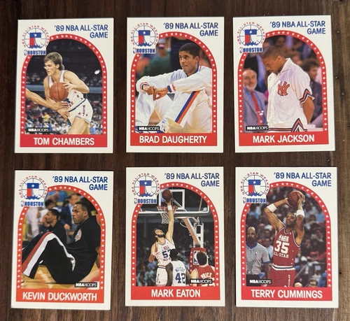 1989 NBA Hoops: 6 ALL-STARS! Chambers, Mark Jackson, Cummings, Eaton, Duckworth.