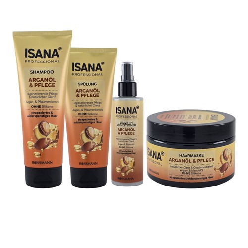 ISANA Professional Argan Oil Care Set (4 Piece) | Shine & Repair | Vegan - Picture 5 of 15