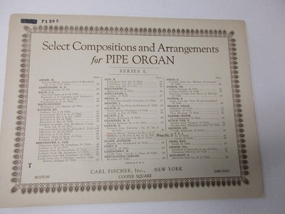 Frederic Chopin Funeral March from Sonata Op 35 Organ Sheet Music Carl Fischer