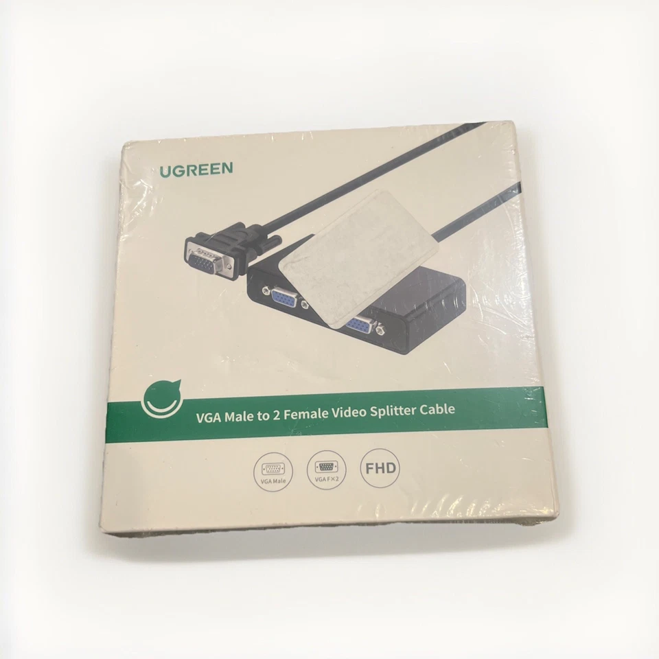 UGREEN 20918 VGA Male to 2 Female Video Splitter Cable - Image 2 of 3
