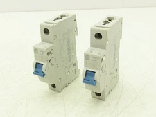 Allen Bradley 1492-D1C080 Mini Circuit Breaker 8A 1-Pole 220V 1PH Ser D Lot of 2