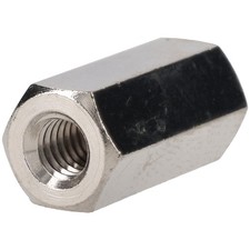 Image of R-TECH Hex Threaded F-F Spacers Brass M4 15mm - Pack Of 25