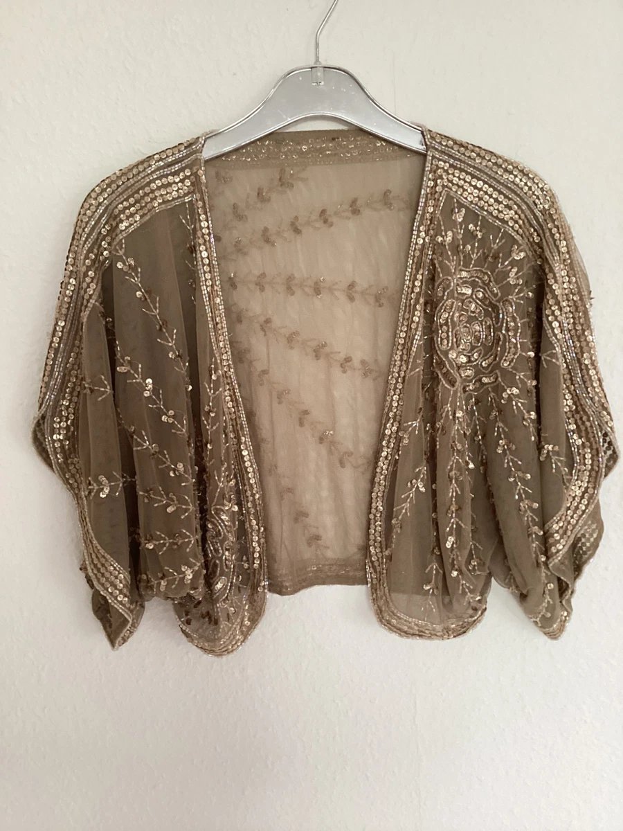 Gold Bolero Shrug in Women's Coats & Jackets for sale | eBay UK