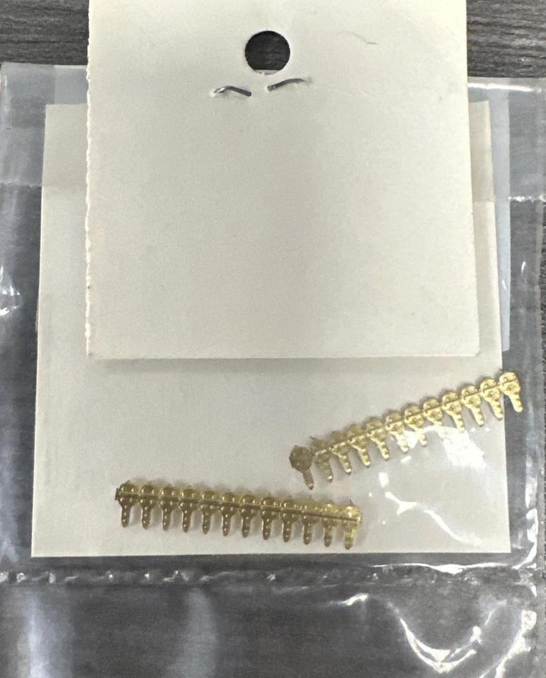 Walthers HO S3000 Reefer Hinges 2 Dozen Brass NIP - Image 2 of 2