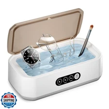 WINTERCRUSH Ultrasonic Jewelry Cleaner: 50KHz Retainer Cleaner for Tooth-Deep