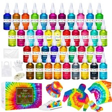 Tie Dye Kit - 40 Colors Permanent Fabric 40 Colors, 40 different colors