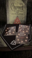 Charmed 3 Enamel Pins Banner W/ A Box of Shadows RARE NIP OBO