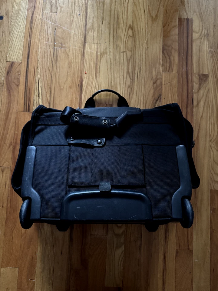 TUMI Alpha Weekender Travel Carry On Black Nylon 2-Wheeled Luggage 22051DH - Image 2 of 4