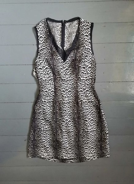 Women Reiss Dress Animal Print Viscose 36