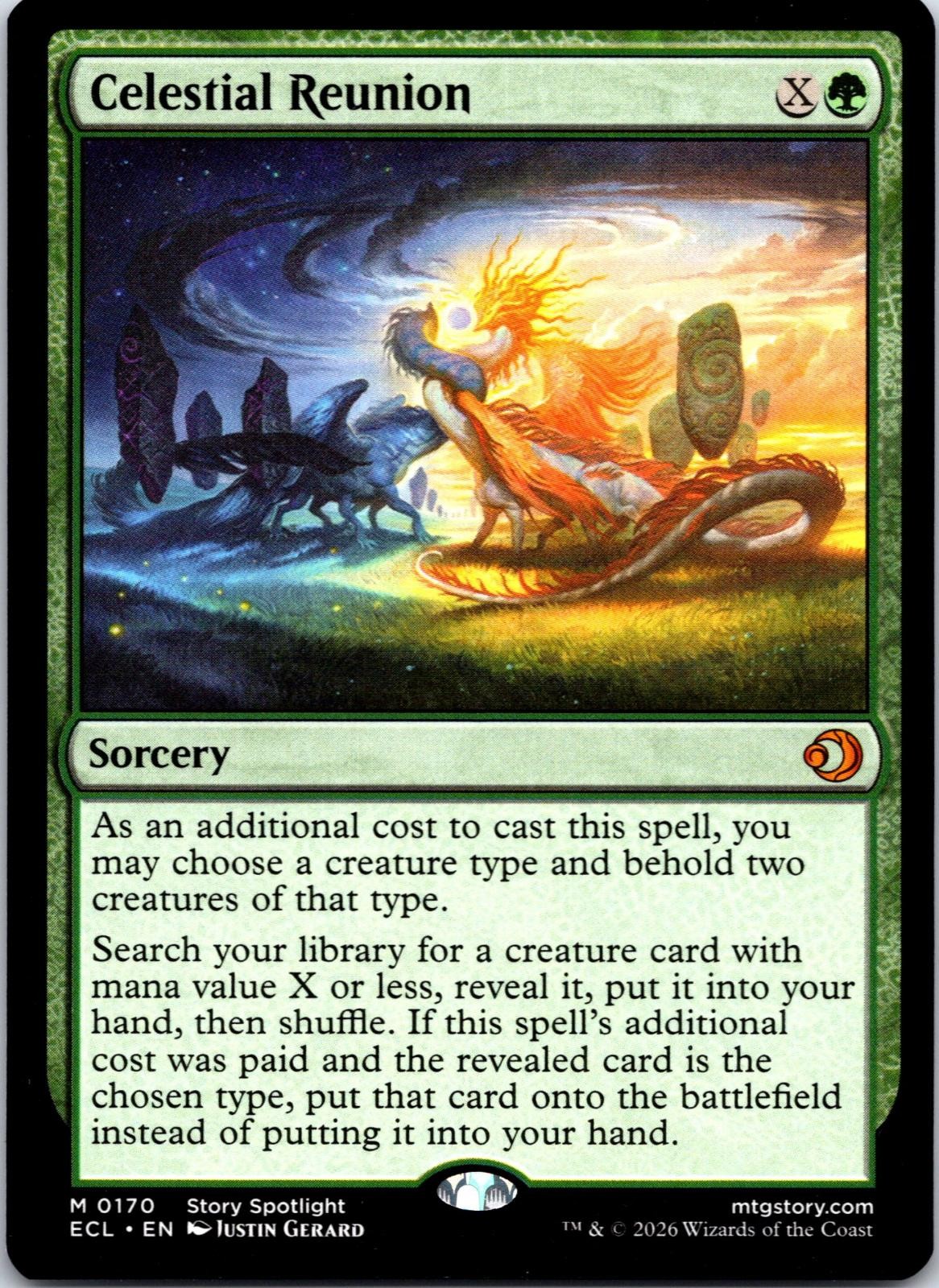 Celestial Reunion 170 Mythic Lorwyn Eclipsed Magic: The Gathering Near Mint