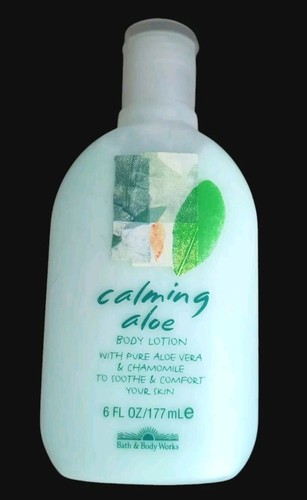 Vintage Bath & Body Works Calming Aloe Body Lotion 6 oz Chamomile Macadamia Nut - Picture 2 of 4