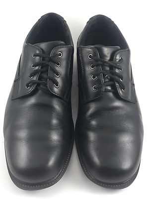 Vintage Nunn Bush Derby Leather Dress Shoes Mens Black Apron Toe Size 9D s-l400.jpg main image 2