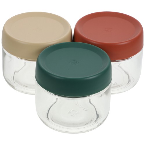 3 Pcs Sealed Jar Complementary Food Bottle Jars with Lids Baby Glass Containers - Picture 2 of 12