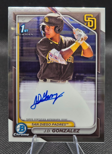 2024 Bowman Chrome J.D. Gonzalez 1st Bowman Chrome Auto