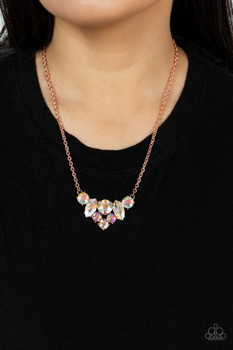Paparazzi ~ Lavishly Loaded IRIDESCENT 🌈Necklace Set ~💎October LOP Exclusive💎