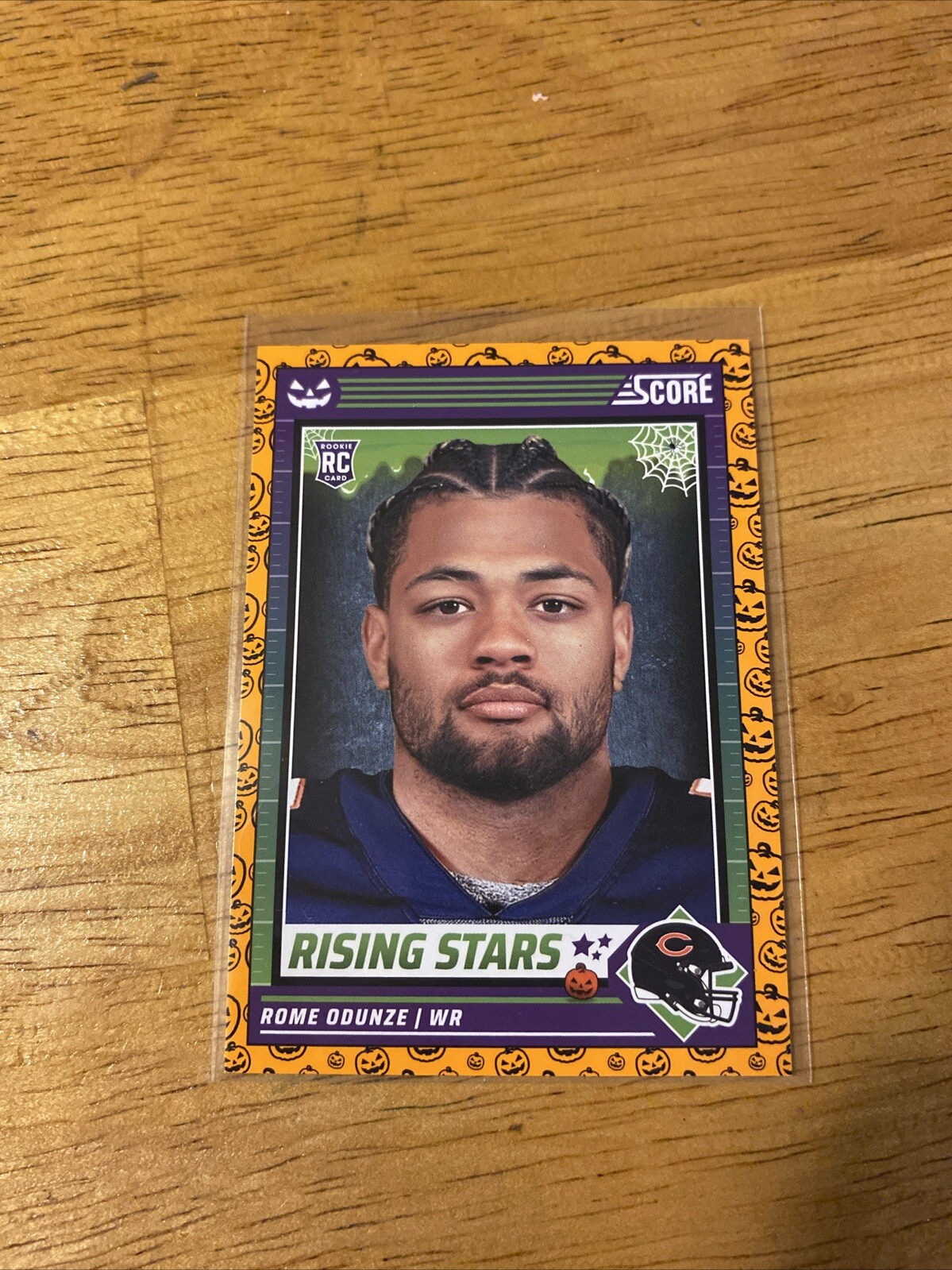 2024 Score-A-Treat Football Card #44 Rome Odunze (Rookie Card) Pumpkins