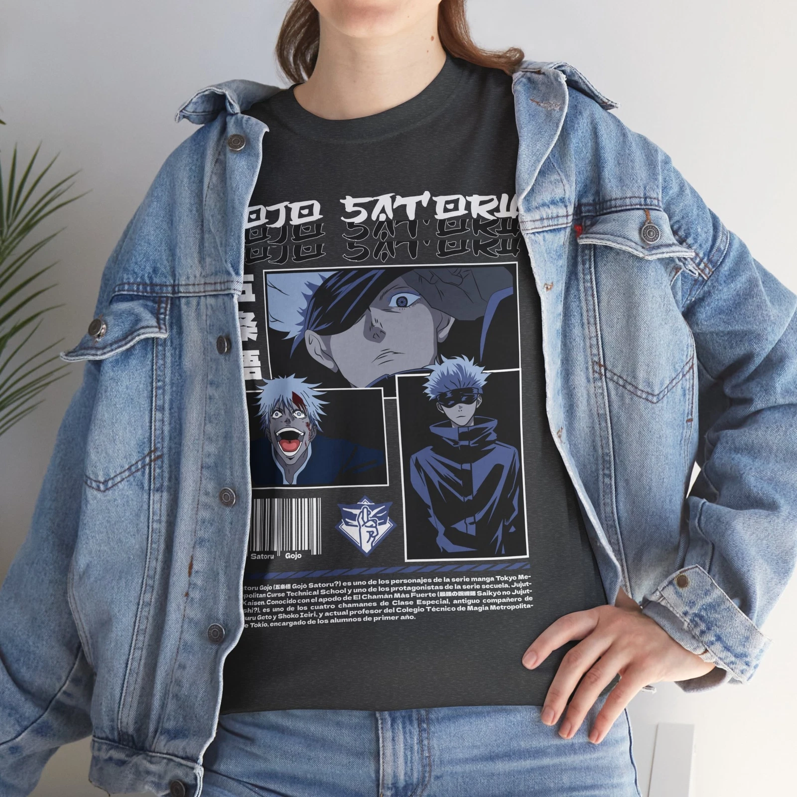 Gojo Satoru Jujutsu Satoru T-Shirt Sukuna Anime Japanese Tee Shirt Manga JJK