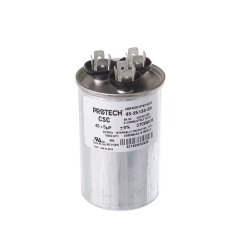 Rheem Capacitor - 45/5/370 Dual Round - 43-25133-06 - 第 1/1 張圖片