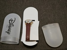 Disney Unisex Mickey Mouse Watch w/ BROWN Leather Strap P234-2657-4 -