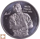 2003 Nick Price PGA Hall Of PROOF Fame Round SILVER 1 TROY OZ .999 FINE V2 # 484