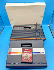 #SE3902# Vintage Atari 7800 + Atari 2600 Wood...