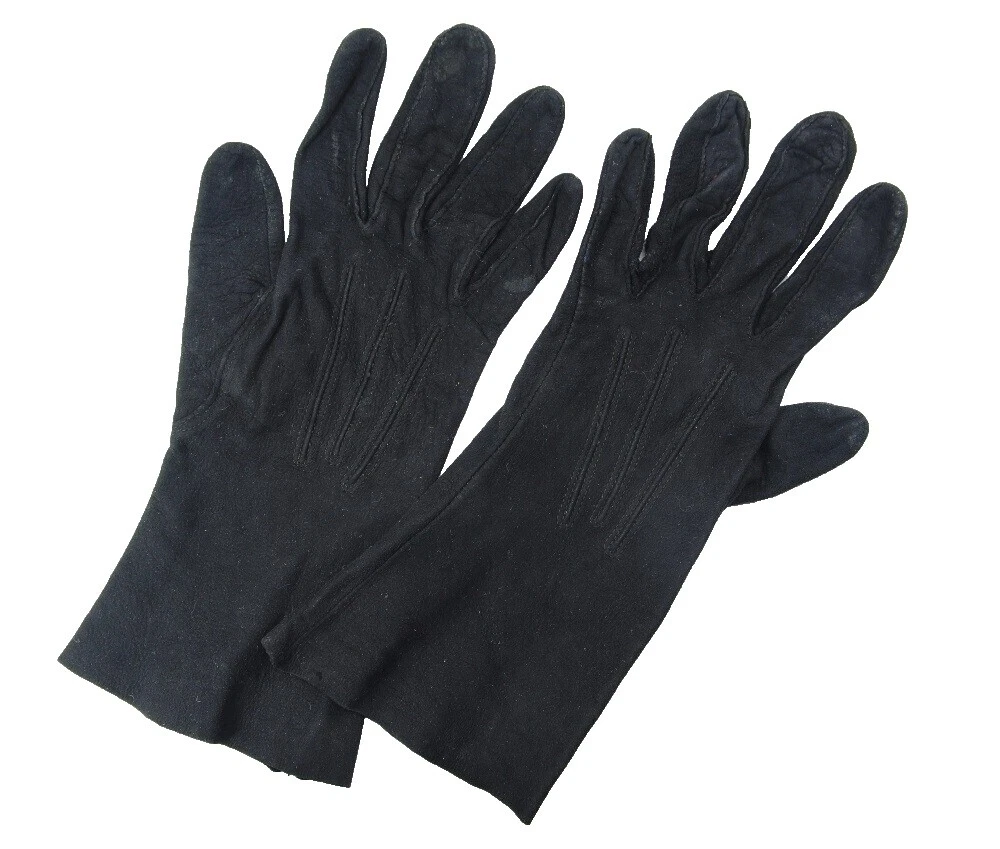 Ocasión especial de Mujer Negro Guantes Vintage