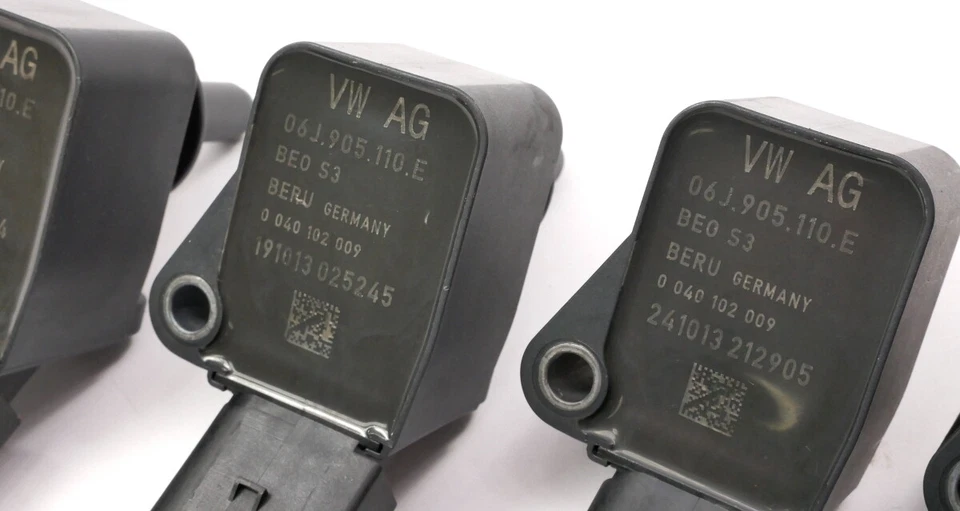 4 bobinas de encendido 13-17 VW Jetta Golf GTI MK6 MK7 Audi A3 S3 Beetle 06J 905 110 E Foto 3 de 4