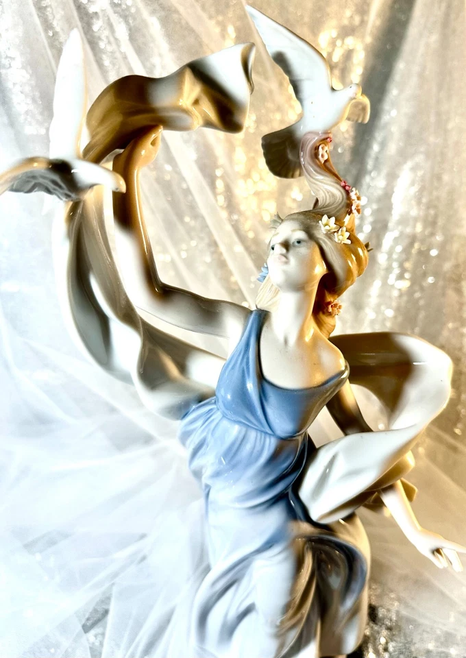 Lladro NEW HORIZONS, #6570 Porcelana Brillante, Colección Millenium, Raro con CAJA Foto 2 de 4