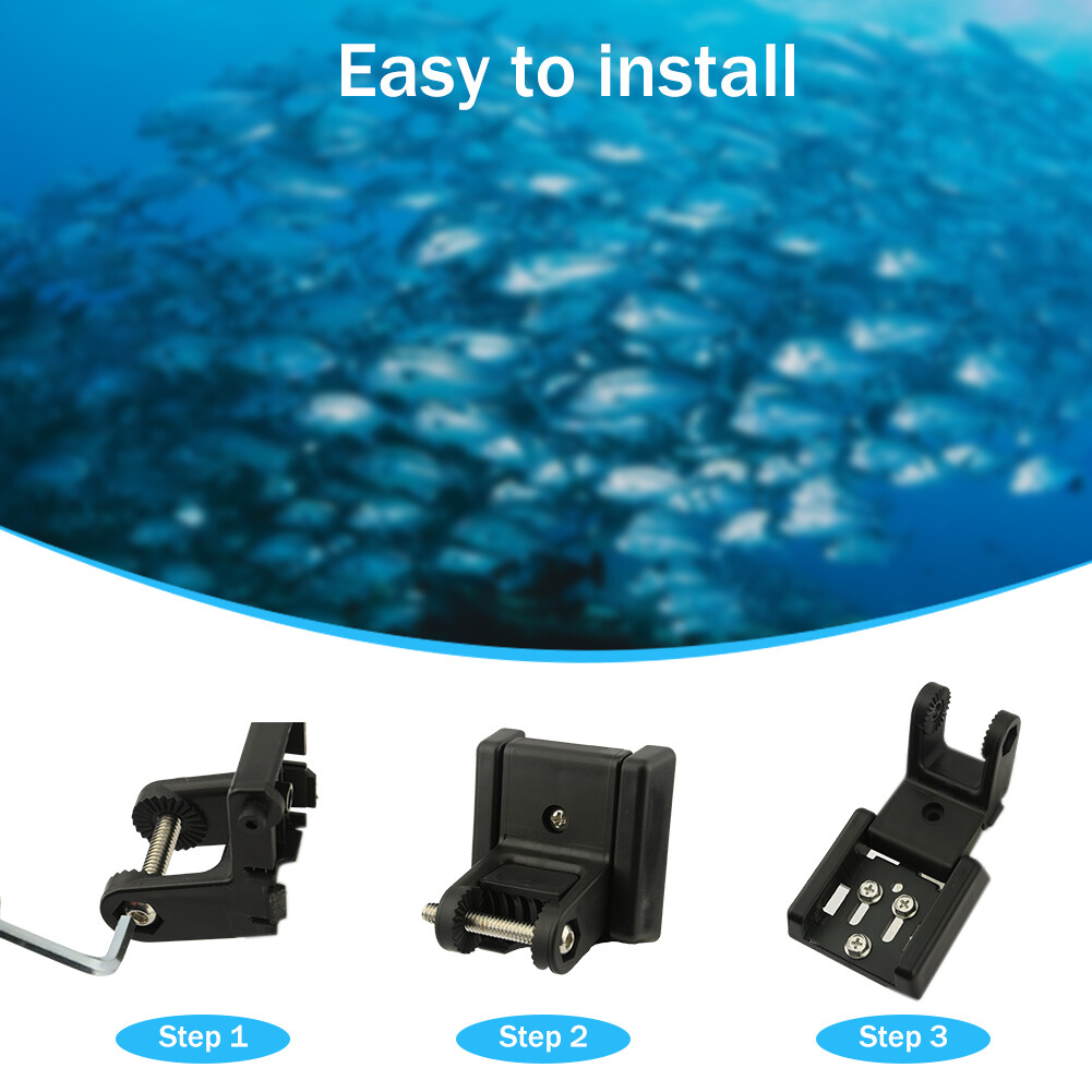 Bracket Black Transducer Mounting Plate Durable Replacement 7400931 Fit