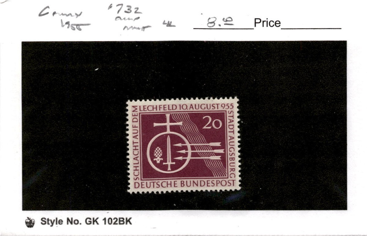 Germany, Postage Stamp, #732 Mint LH, 1955 Symbols Battle (AC) | eBay