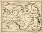 A4 Reprint of French America Map Captain Carver Exploration
