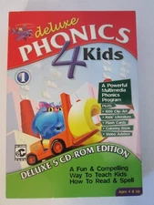 Deluxe Phonics 4 KIDS DVD ROM NEW  Ages 4 & Up