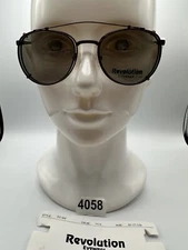 New Vintage Revolution Eyewear With SunShade RE004 Burgundy 50 17 135