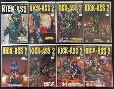 COMPLETE RUN! Kick-Ass 2 ('10-'12) #1-7 + Kick-Ass #2, Lot of 8! Free Shipping!