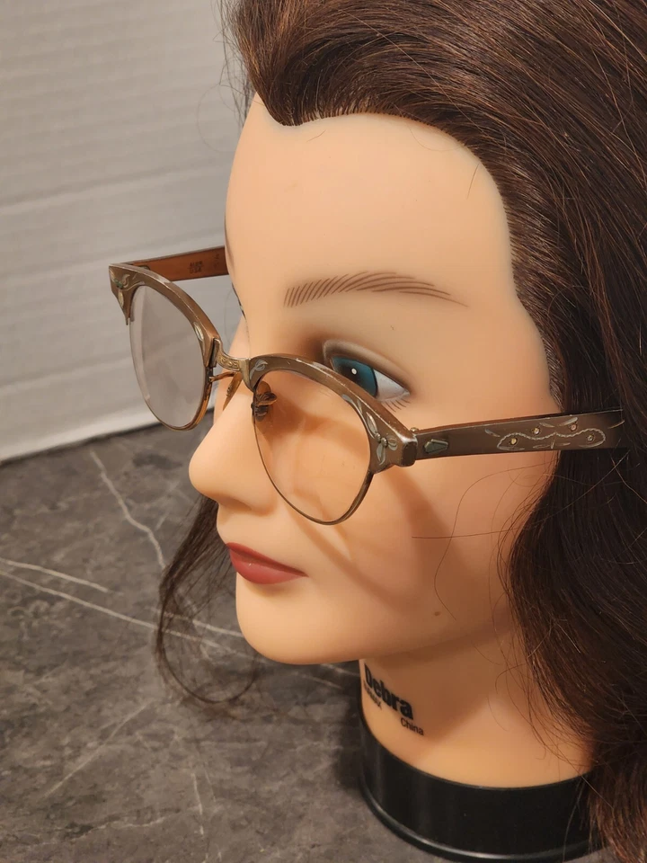 De colección Mujeres 5 1/4 Gafas de Gato 1/10 12K GF Monturas de ALUM VER FOTOS PARA VER ESTADO Foto 3 de 4