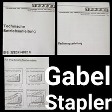 Betriebsanleitung Takgraf Gabelstapler DDR Beschreibung  NVA Verladung Transport