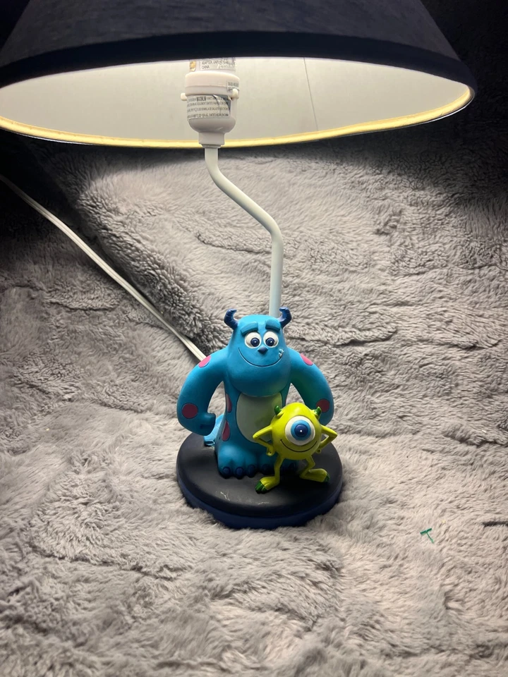 Lámpara de mesa y pantalla de repuesto Disney Monsters Inc Mike And Sully (funciona) Foto 4 de 4