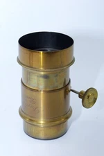 Darlot Paris  6 1/4" (159mm) f4 vintage Brass Lens. 1870's. Flange. WET PLATE