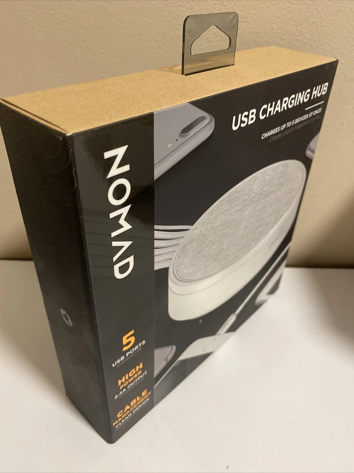 Nomad USB Charging hub White Powers up to 5 USB Devices High Power Output LED... - Image 3 of 3