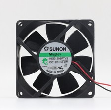 SUNON KDE1208PTV3 12V 0.75A 0.9W 8025 8CM 2 Wire Coolling Fan