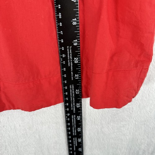 Ellison Top Womens S Red Embroidered Boho Oaxacan Tunic Blouse Flutter Sleeve - Picture 9 of 11